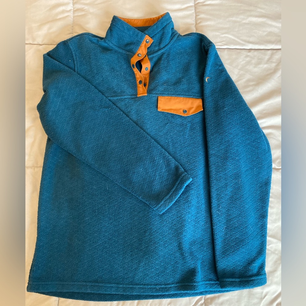Zyia Wicked Teal fleece pullover Sz M